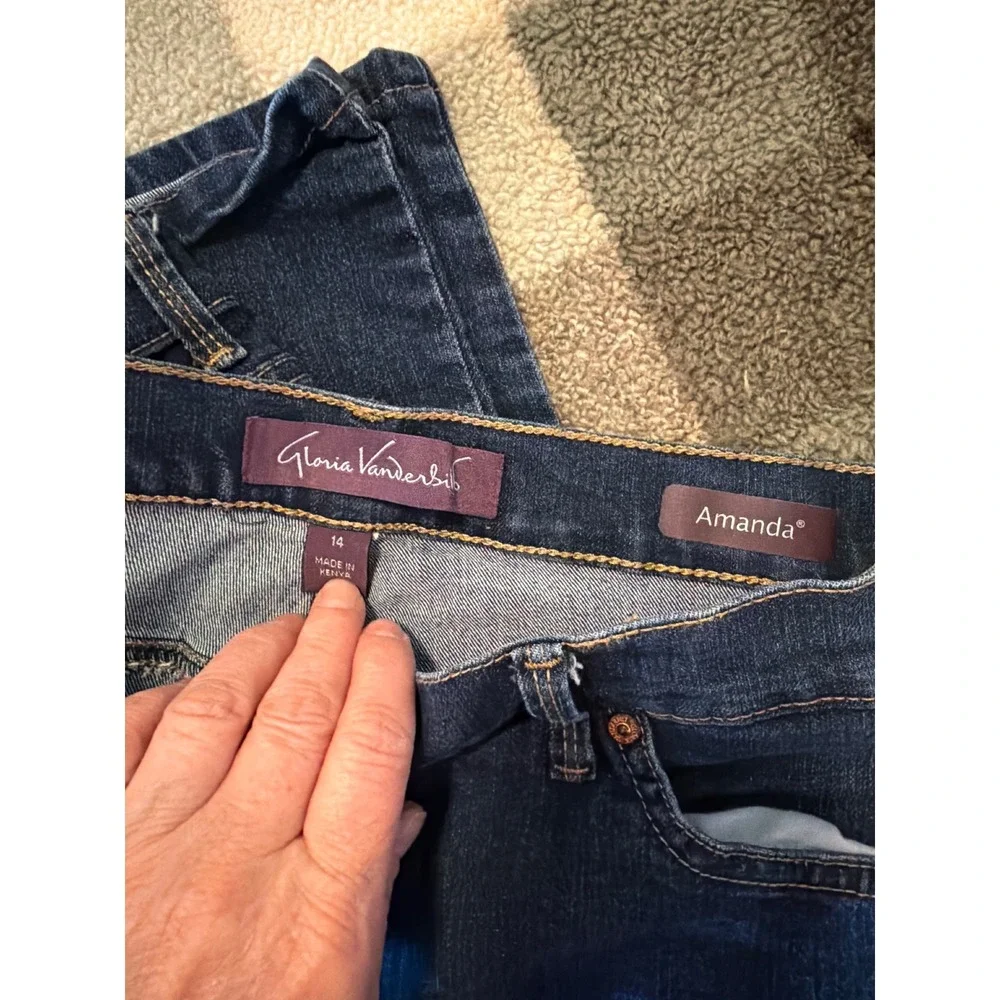 Womens Jeans Bundle Size‎ 14 Old Navy Curvy Gloria Vanderbilt Amanda 3 Pairs